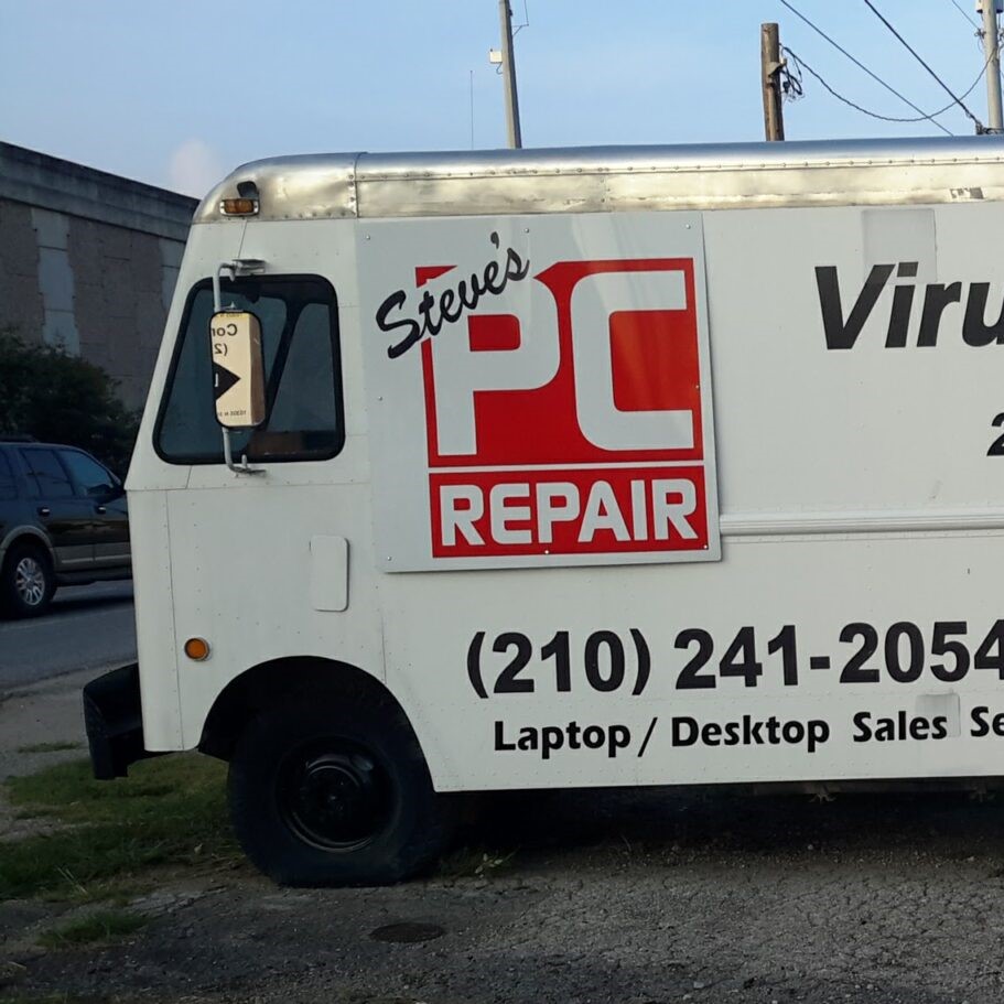 Steve's Computer Repair and Data Recovery San Antonio Truck mobile and remote services with 24 hour turnaround time rush service