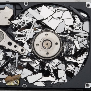 Broken hard drive to symbolize data recovery from steve's computer repair san antonio