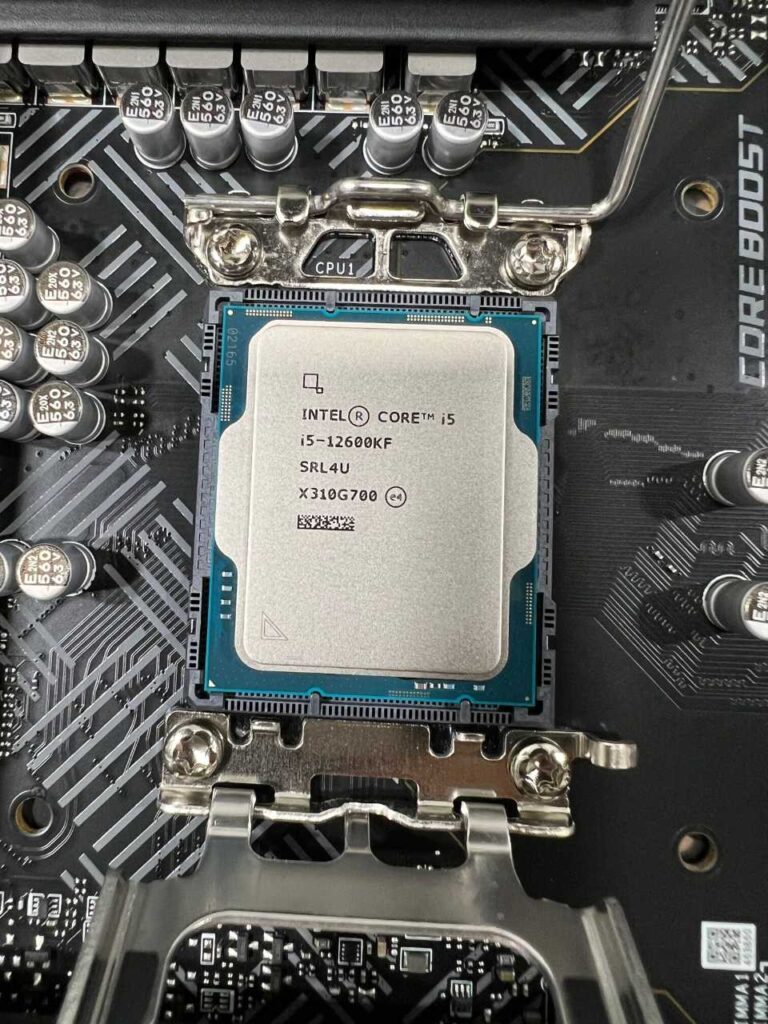 Intel i5 cpu in motherboard