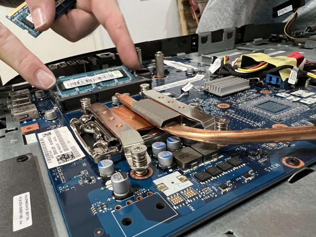 upgrading RAM inside of customer's Laptop for better performance